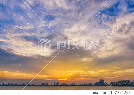 West Lake Sunset, Hanoi 132784268