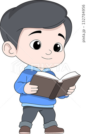Boy Studying and Preparing for School Exam Boy Studying and Preparing for School Exam 132784956