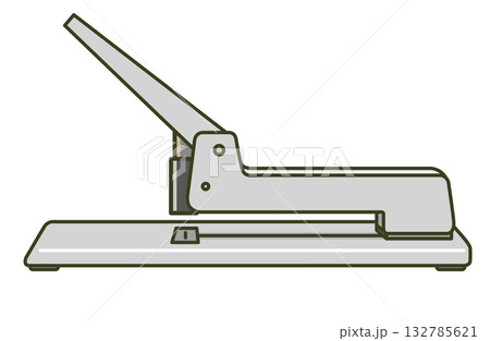 業務用の大きなホッチキスのイラスト（製本・事務機器・文具） 132785621