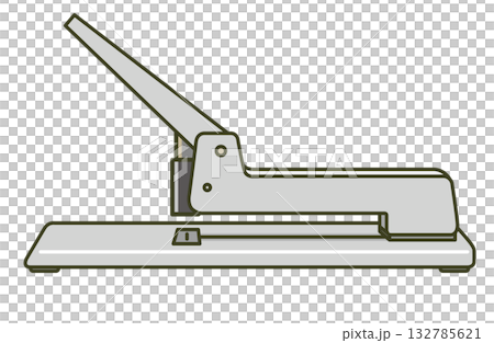 業務用の大きなホッチキスのイラスト（製本・事務機器・文具） 132785621