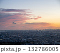 都心から見た夕焼け 132786005