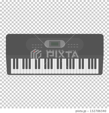 電子ピアノのイラスト 132786340
