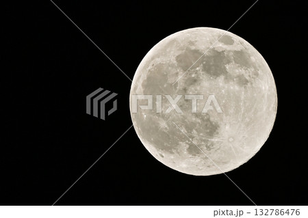 月　満月   SUPER MOON アルテミス計画　Artemis program 132786476