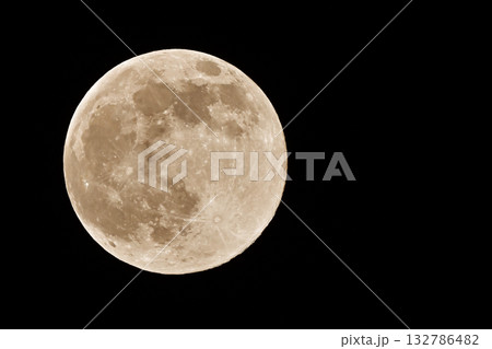 月　満月   SUPER MOON アルテミス計画　Artemis program 132786482