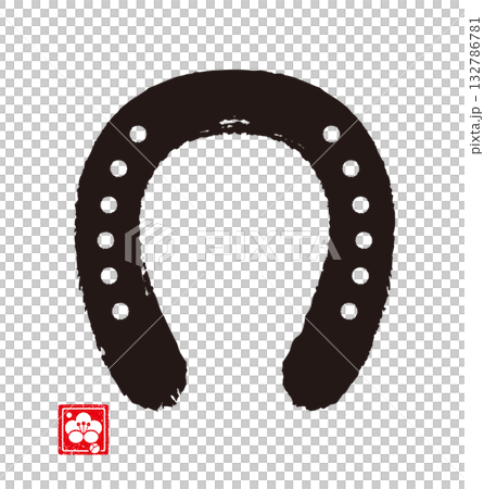 Horse hoof calligraphy (zodiac) Horse hoof calligraphy (zodiac) 132786781
