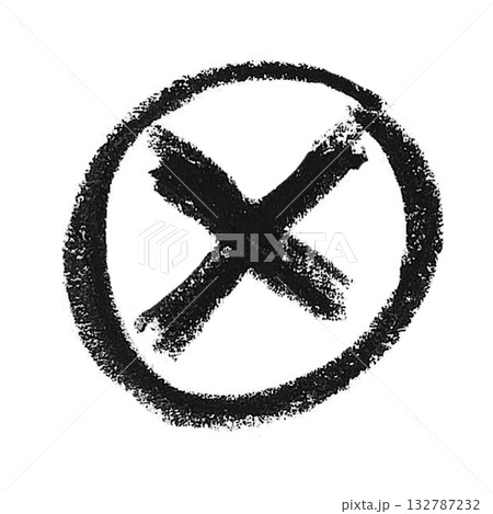 The rejection symbol in a circle The rejection symbol in a circle 132787232