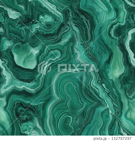 seamless malachite texture with flowing green pattern 132787297