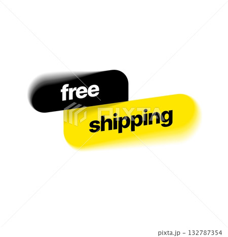 Free Shipping Label. Vector illustration for special offer. Free Shipping Label. Vector illustration for special offer. 132787354