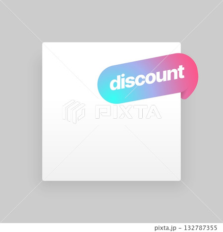 Discount banner template design with ribbon. Special sale best offer. Discount banner template design with ribbon. Special sale best offer. 132787355