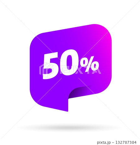 Sale banner template design. Special offer. Vector illustration. 132787384
