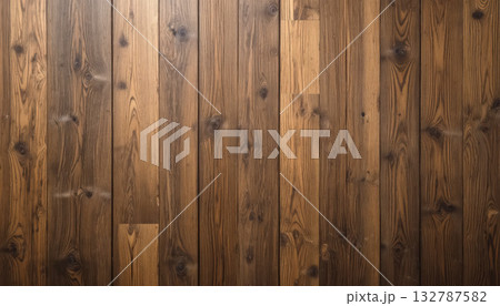Wooden Floor With Rich Grain and Rustic Planks for Cozy Interior Decor. 132787582