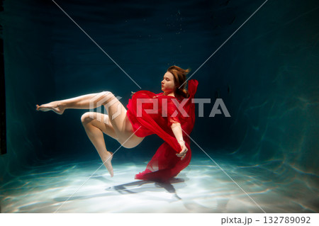High fashion editorial featuring glossy textures and dramatic High fashion editorial featuring glossy textures and dramatic 132789092