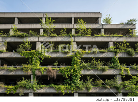 Urban rewilding vertical garden 132789381