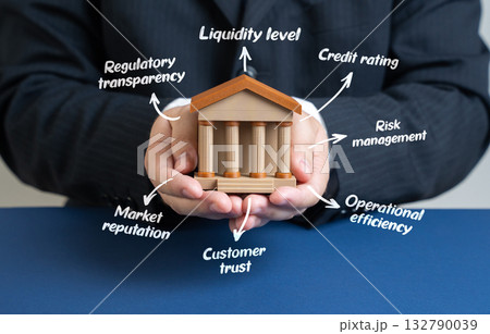 Bank stability rating and banking system assessment. Creditworthiness analysis. Financial safety evaluation. Influence of interest rates. Market confidence. Liquidity control. Rating agencies 132790039