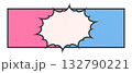 バナーなどに使えるアメコミ風のベクターイラスト 132790221