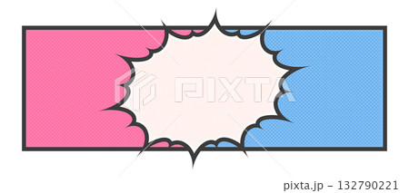 バナーなどに使えるアメコミ風のベクターイラスト 132790221