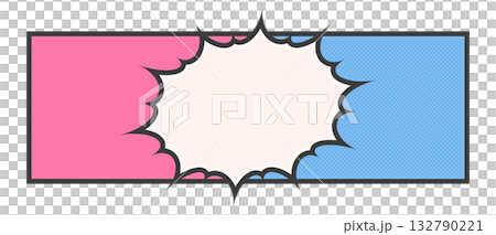 バナーなどに使えるアメコミ風のベクターイラスト 132790221