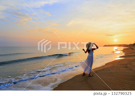 夏の海岸線散策 夏の海岸線散策 132790325