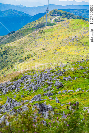 四国カルスト台地の風景　 132790809