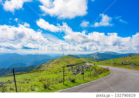 四国カルスト台地の風景　 132790819