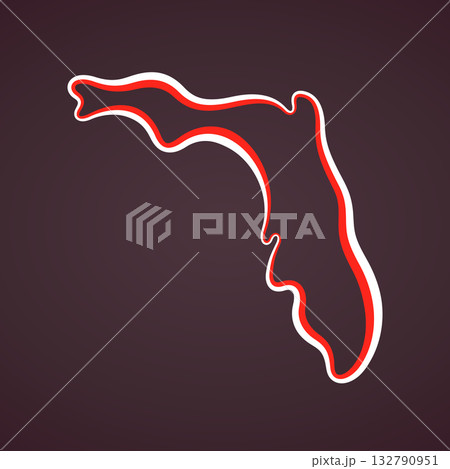 Florida - Outline Map 132790951