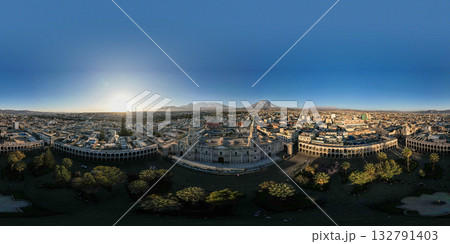 Aerial view of the city of Arequipa from the Plaza de Armas. 132791403