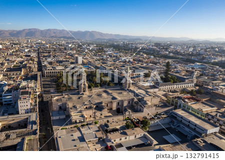 Aerial view of the Ccity of Arequipa. 132791415