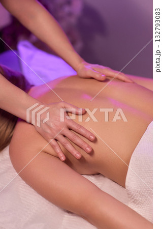 Indulge in a Relaxing Spa Massage Therapy for the Ultimate Stress Relief and Wellness Experience 132793083