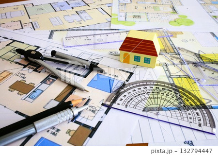 マイホーム　住まい　間取り図　3:2 132794447