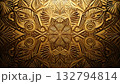 Golden Geometric Pattern | Abstract Gold Texture B 132794814
