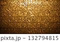Golden Geometric Pattern | Abstract Gold Texture B 132794815