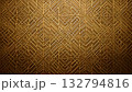Golden Geometric Pattern | Abstract Gold Texture B 132794816