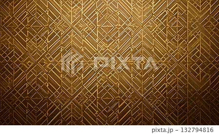 Golden Geometric Pattern | Abstract Gold Texture B Golden Geometric Pattern | Abstract Gold Texture B 132794816