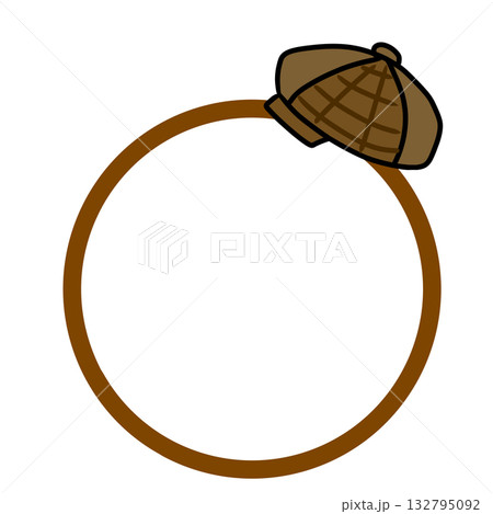 探偵　フレーム　枠　シンプル 132795092