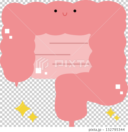 元気な腸のイラスト 元気な腸のイラスト 132795344