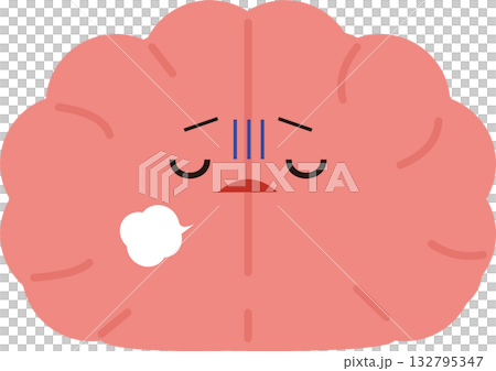 疲憊的大腦示意圖 132795347