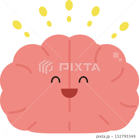 元気な脳のイラスト 132795349