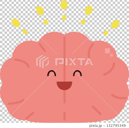 元気な脳のイラスト 132795349