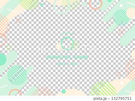 A natural and calming Memphis-style abstract background (for business, promotional and advertising designs) 132795751