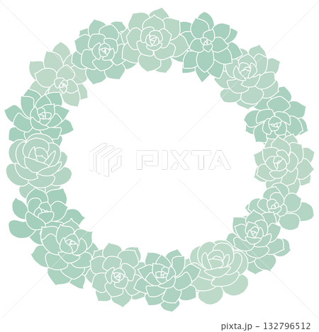 多肉植物フレーム 132796512