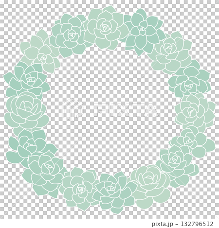 多肉植物フレーム 132796512