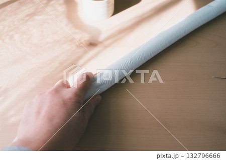 installation of an air conditioner installation of an air conditioner 132796666