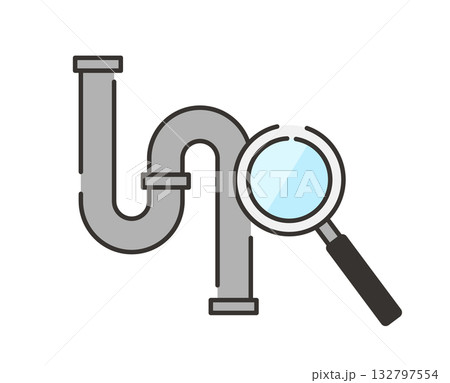 水漏れ調査・トラブル診断のイラスト素材 132797554