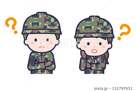 自衛隊員／2人組／男女 04 132797651