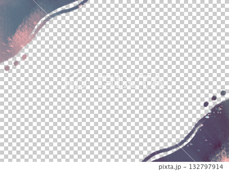 簡約柔和的手繪水彩畫框曲線 簡約柔和的手繪水彩畫框曲線 132797914