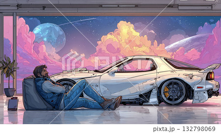 車との思い出 車との思い出 132798069