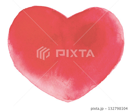 透明水彩のハート 透明水彩のハート 132798104