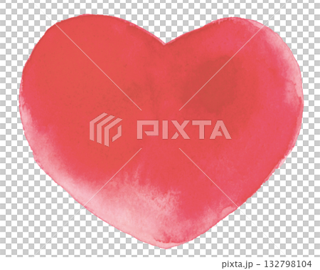 透明水彩のハート 透明水彩のハート 132798104