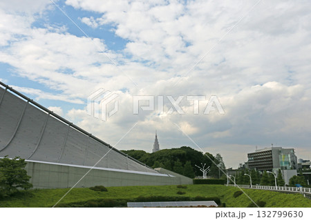 東京の空と建物 東京の空と建物 132799630