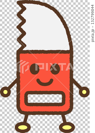 人物風格單圖示插圖：鋸 132799844